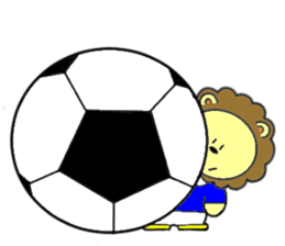 lion is cute sticker #4300616