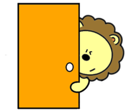 lion is cute sticker #4300619