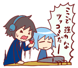 commentator "Hal And Riko" sticker #4300649