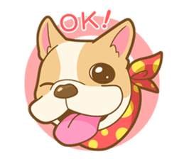 MIRCO of French bulldog sticker #4300906