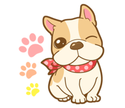 MIRCO of French bulldog sticker #4300929