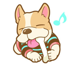 MIRCO of French bulldog sticker #4300930