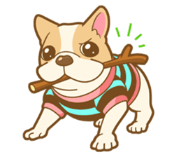 MIRCO of French bulldog sticker #4300931