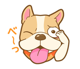 MIRCO of French bulldog sticker #4300937
