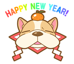 MIRCO of French bulldog sticker #4300941