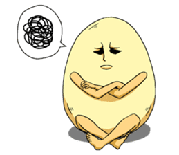 I was born as an egg. sticker #4301028