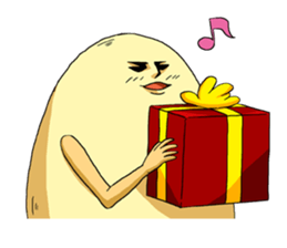 I was born as an egg. sticker #4301060