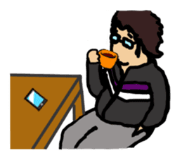 Japanese Otaku Acchan sticker #4302520