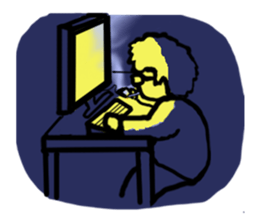 Japanese Otaku Acchan sticker #4302537