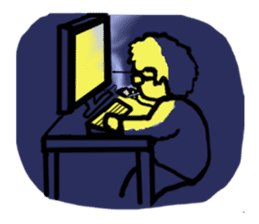 Japanese Otaku Acchan sticker #4302537