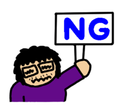 Japanese Otaku Acchan sticker #4302540