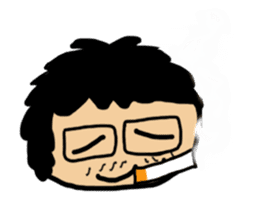 Japanese Otaku Acchan sticker #4302541