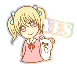 Girl falls in love with Butler sticker #4302585