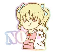 Girl falls in love with Butler sticker #4302586