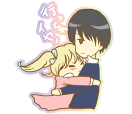 Girl falls in love with Butler sticker #4302595