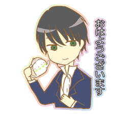 Girl falls in love with Butler sticker #4302599