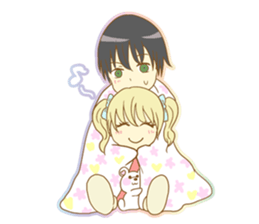 Girl falls in love with Butler sticker #4302606