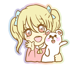 Girl falls in love with Butler sticker #4302609