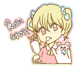 Girl falls in love with Butler sticker #4302611