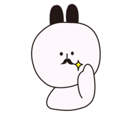 cute chubby rabbit's daily life sticker #4302625