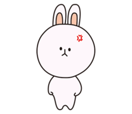 cute chubby rabbit's daily life sticker #4302638