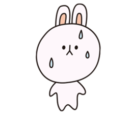 cute chubby rabbit's daily life sticker #4302643