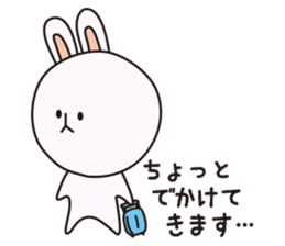 cute chubby rabbit's daily life sticker #4302656