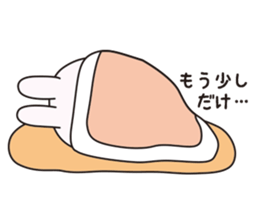 cute chubby rabbit's daily life sticker #4302660