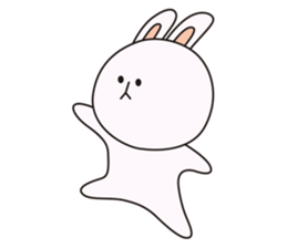 cute chubby rabbit's daily life sticker #4302661
