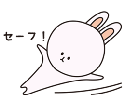 cute chubby rabbit's daily life sticker #4302663