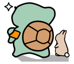 The little turtle, sometime with rabbit sticker #4304005