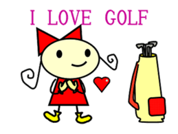 SHEEP GOLFER sticker #4304647