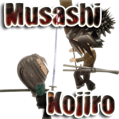 Samurai 3D sticker(English ver)
