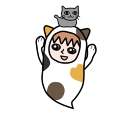 Guardian angel cat MIKE 2 sticker #4305242