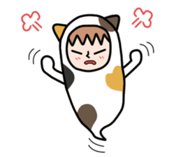 Guardian angel cat MIKE 2 sticker #4305245