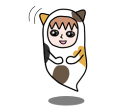 Guardian angel cat MIKE 2 sticker #4305246