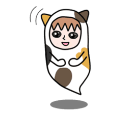 Guardian angel cat MIKE 2 sticker #4305246