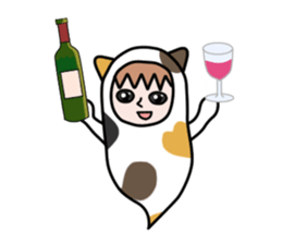 Guardian angel cat MIKE 2 sticker #4305251