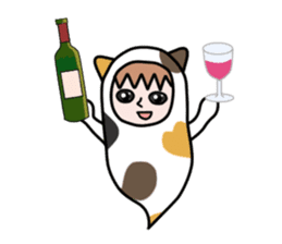 Guardian angel cat MIKE 2 sticker #4305251