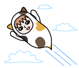 Guardian angel cat MIKE 2 sticker #4305254