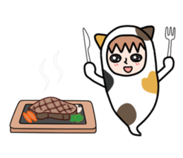 Guardian angel cat MIKE 2 sticker #4305255