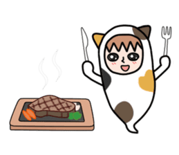 Guardian angel cat MIKE 2 sticker #4305255