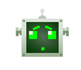 Fun Robot Green sticker #4306467