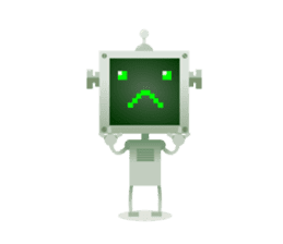 Fun Robot Green sticker #4306480