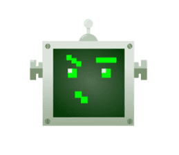Fun Robot Green sticker #4306481