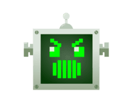 Fun Robot Green sticker #4306482