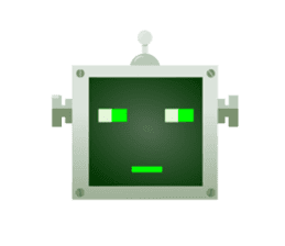 Fun Robot Green sticker #4306484