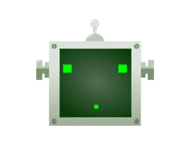 Fun Robot Green sticker #4306485
