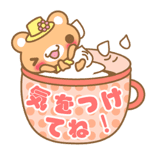 Teacup bear talk ver2(English greeting ) sticker #4306506