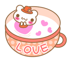 Teacup bear talk ver2(English greeting ) sticker #4306514